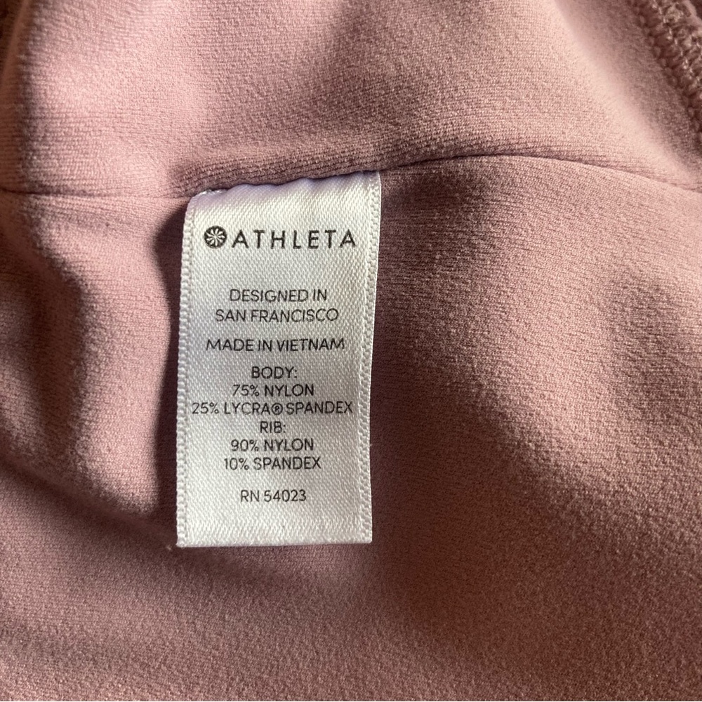 Athleta Barre Rib Tight Yoga Leggings Sugarplum Muave Size S - Picture 6 of 7